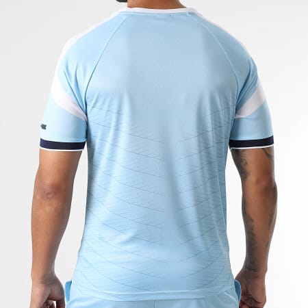 MA9 Mafia Nueve - Ensemble Tee Shirt Et Short Jogging Nitro Tape Blue