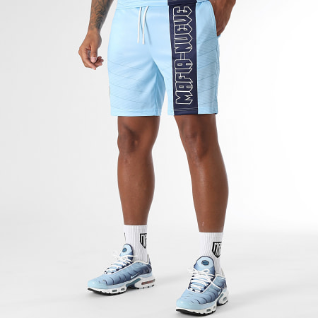 MA9 Mafia Nueve - Pantaloncini da jogging Nitro Tape Blue