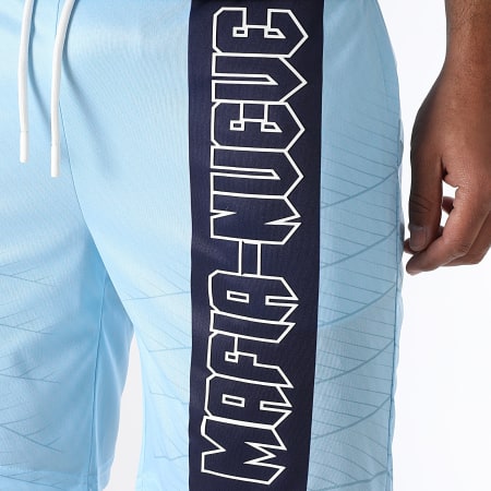 MA9 Mafia Nueve - Pantaloncini da jogging Nitro Tape Blue