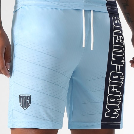 MA9 Mafia Nueve - Pantaloncini da jogging Nitro Tape Blue