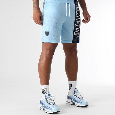 MA9 Mafia Nueve - Pantaloncini da jogging Nitro Tape Blue