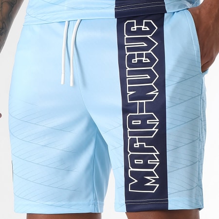 MA9 Mafia Nueve - Pantaloncini da jogging Nitro Tape Blue