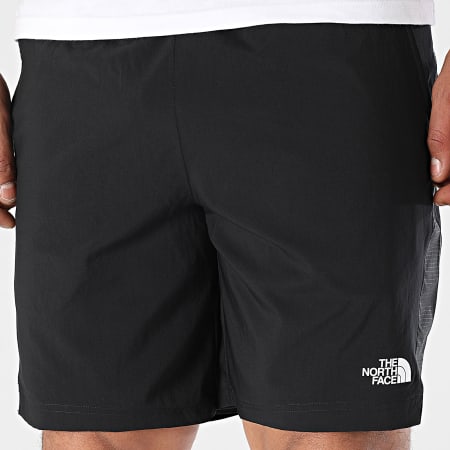 The North Face - Short Jogging A Bandes Block A8BEQ Noir Gris Anthracite