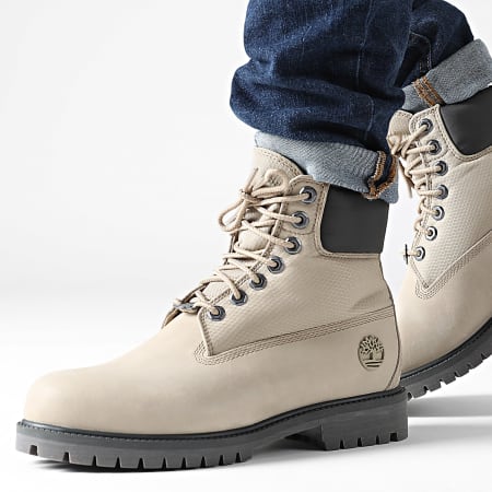 Boots Timberland Heritage In Lace Waterproof A6EAS Light Brown Nubuck