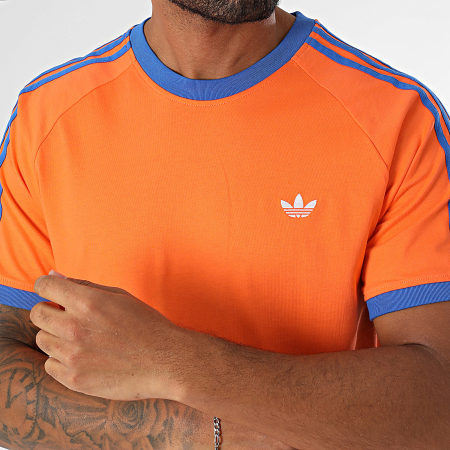 Adidas Originals - Tee Shirt Monogram JP4431 Orange Bleu Roi