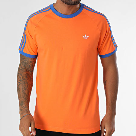 Adidas Originals - Tee Shirt Monogram JP4431 Orange Bleu Roi