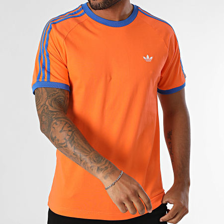 Adidas Originals - Tee Shirt Monogram JP4431 Orange Bleu Roi