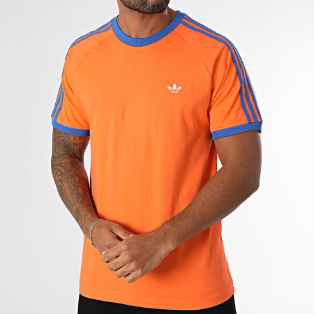 Adidas Originals - Tee Shirt Monogram JP4431 Orange Bleu Roi