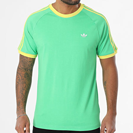 Adidas Originals - Tee Shirt Monogram JP4432 Vert Jaune