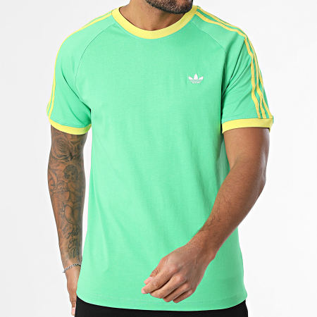 Adidas Originals - Tee Shirt Monogram JP4432 Vert Jaune