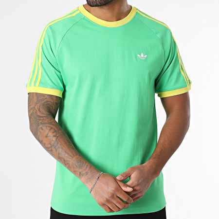 Adidas Originals - Tee Shirt Monogram JP4432 Vert Jaune
