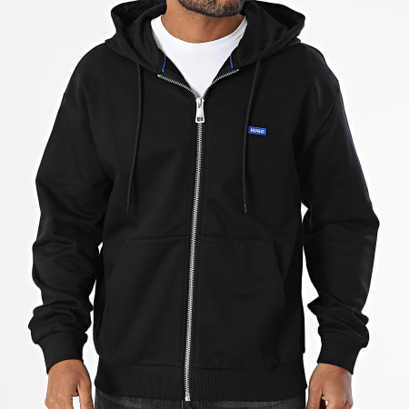 Hugo Blue - Sweat Zippé Capuche Nadarasi 50539895 Noir