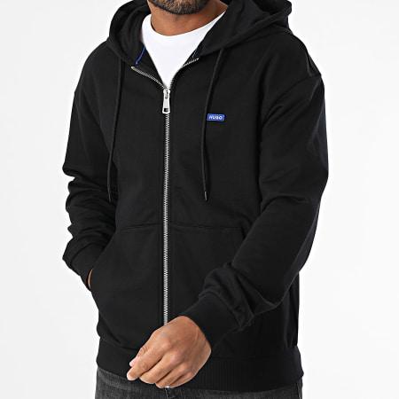 Hugo Blue - Sweat Zippé Capuche Nadarasi 50539895 Noir
