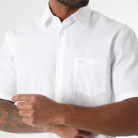 Lacoste Camicia manica corta Pocket Regular Fit Logo Coccodrillo