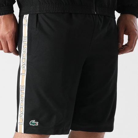 Lacoste - Short Jogging Logo Crocodile Noir
