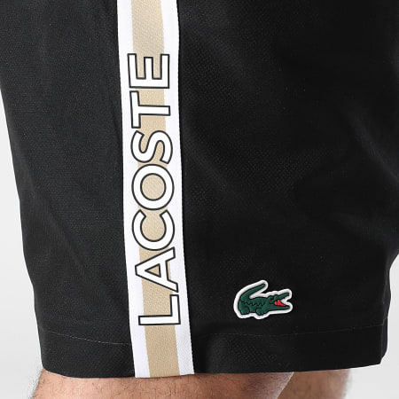 Lacoste - Short Jogging Logo Crocodile Noir