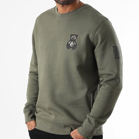 Teddy Yacht Club - Sudadera Crewneck Art Series Small Travis Caqui Verde Caqui