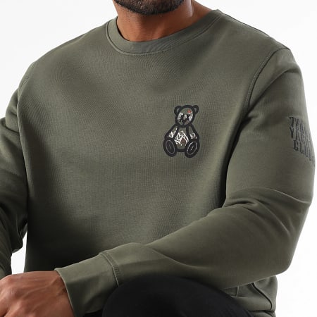 Teddy Yacht Club - Sudadera Crewneck Art Series Small Travis Caqui Verde Caqui