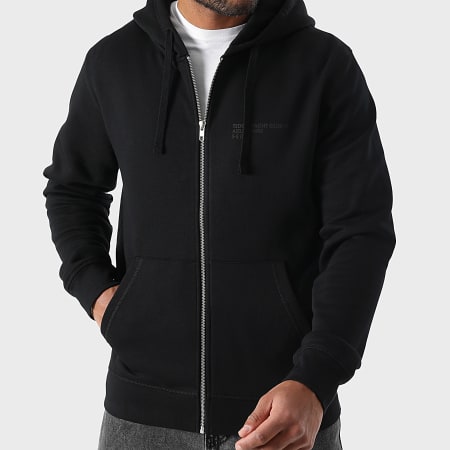 Teddy Yacht Club - Sweat Zippé Capuche Black 3D Gummy Noir