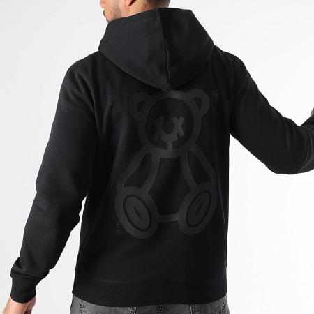 Teddy Yacht Club - Sweat Zippé Capuche Black 3D Gummy Noir