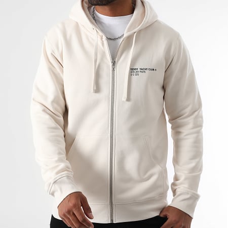 Teddy Yacht Club - Sweat Zippé Capuche Ice Ice Baby Beige