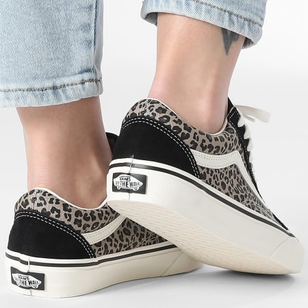 Vans Baskets Femme Old Skool D6WYY61 Black Leopard