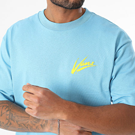 Vans - Tee Shirt Oversize Brush Script 00K42 Bleu Clair