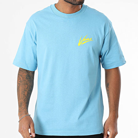 Vans - Tee Shirt Oversize Brush Script 00K42 Bleu Clair