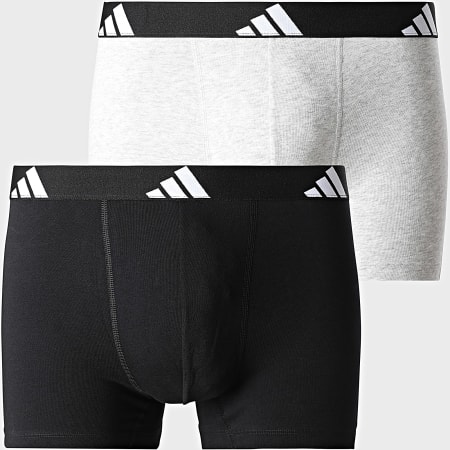 Adidas Sportswear - Lot De 2 Boxers JK3960 Noir Gris Chiné