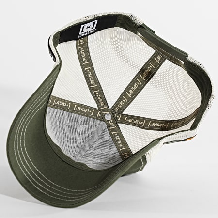 Capslab - Casquette Trucker Bunny Vert Kaki Beige