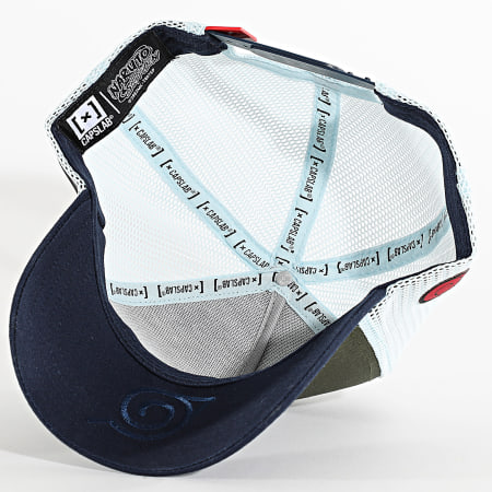 Capslab - Casquette Trucker Kakashi Vert Kaki Bleu Marine Bleu Clair