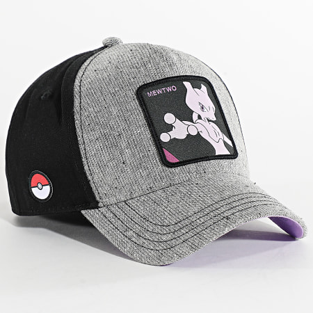 Capslab Casquette Mewtwo Noir Gris Chiné