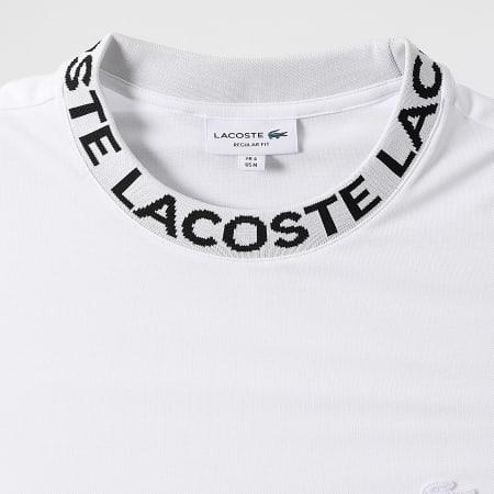 Tee Shirt Logo Embroidered Crocodile Regular Fit White