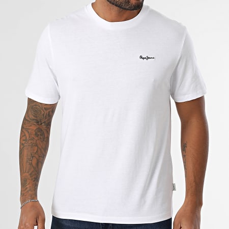Pepe Jeans - Tee Shirt Back Clag PM509921 Blanc