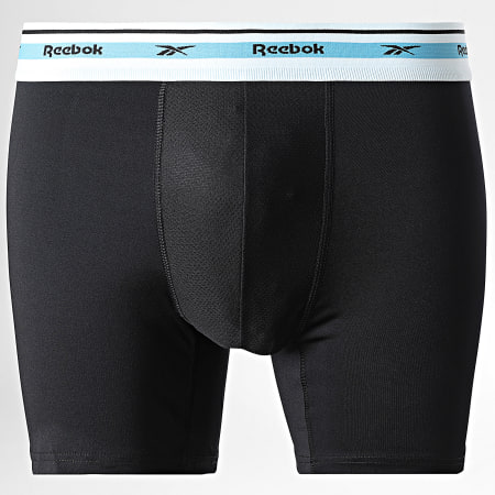 Reebok - Lot De 3 Boxers 15051 Noir Bleu Clair