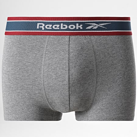 Reebok - Lot De 5 Boxers 15059 Noir Blanc Gris Chiné