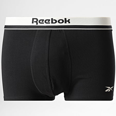 Reebok - Lot 3 Boxers 15061 Noir Beige Vert Kaki Vert Clair