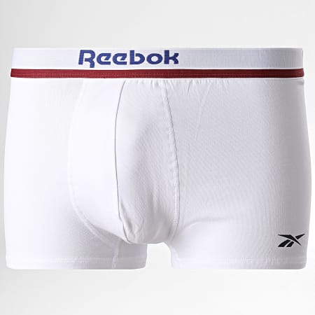 Reebok - Lot De 3 Boxers 15063 Blanc Gris Chiné Bleu Roi