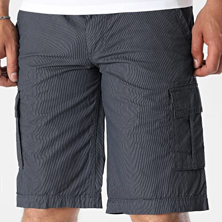Teddy Smith - Sytro 3 Striped Cargo Shorts 10411562D Navy Blue