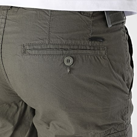 Teddy Smith - Pantalón Cargo A Rayas Sytro 3 10411562D Verde Kaki