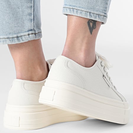 Tommy Jeans - Baskets Femme Foxing Flatform 2736 Ivory