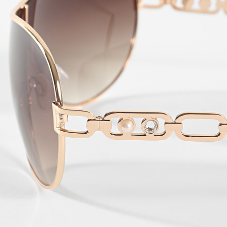 Classic Series - Lunettes De Soleil 819 Doré Marron Dégradé