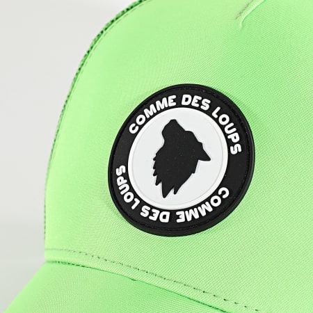 Comme Des Loups - Casquette Trucker Neo Vert Fluo