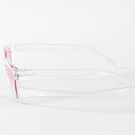 Lunettes De Soleil Rétro Fumées Rose Pastel, Monture Transparente Unisexe - Neuf Avec étiquettes