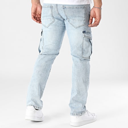 Classic Series - Pantalón Cargo Jean Slim 119 Azul Lavado