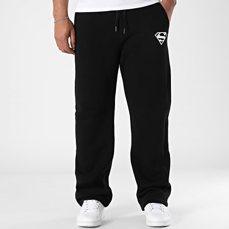 DC Comics - Superman Logo Broek Met Wijde Pijpen Zwart
