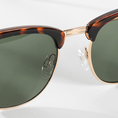 Jack And Jones - Lunettes De Soleil Ryder Noir Doré Ecaille