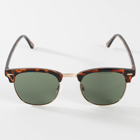 Jack And Jones - Lunettes De Soleil Ryder Noir Doré Ecaille