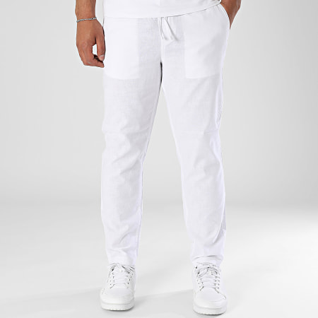 Jack And Jones - Pantalon Estival Stace Dave Breeze Blanc