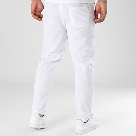 Jack And Jones - Pantalon Estival Stace Dave Breeze Blanc